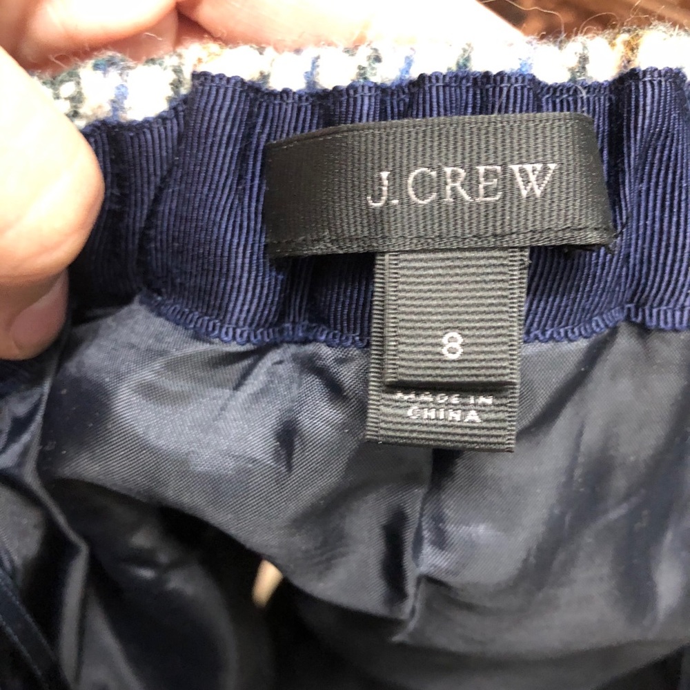 Jcrew Houndstooth Plaid Ruffle Skirt 8 - Picture 5 of 5